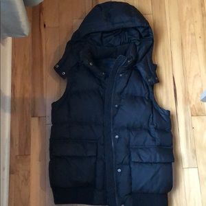 Gap puff vest with hood